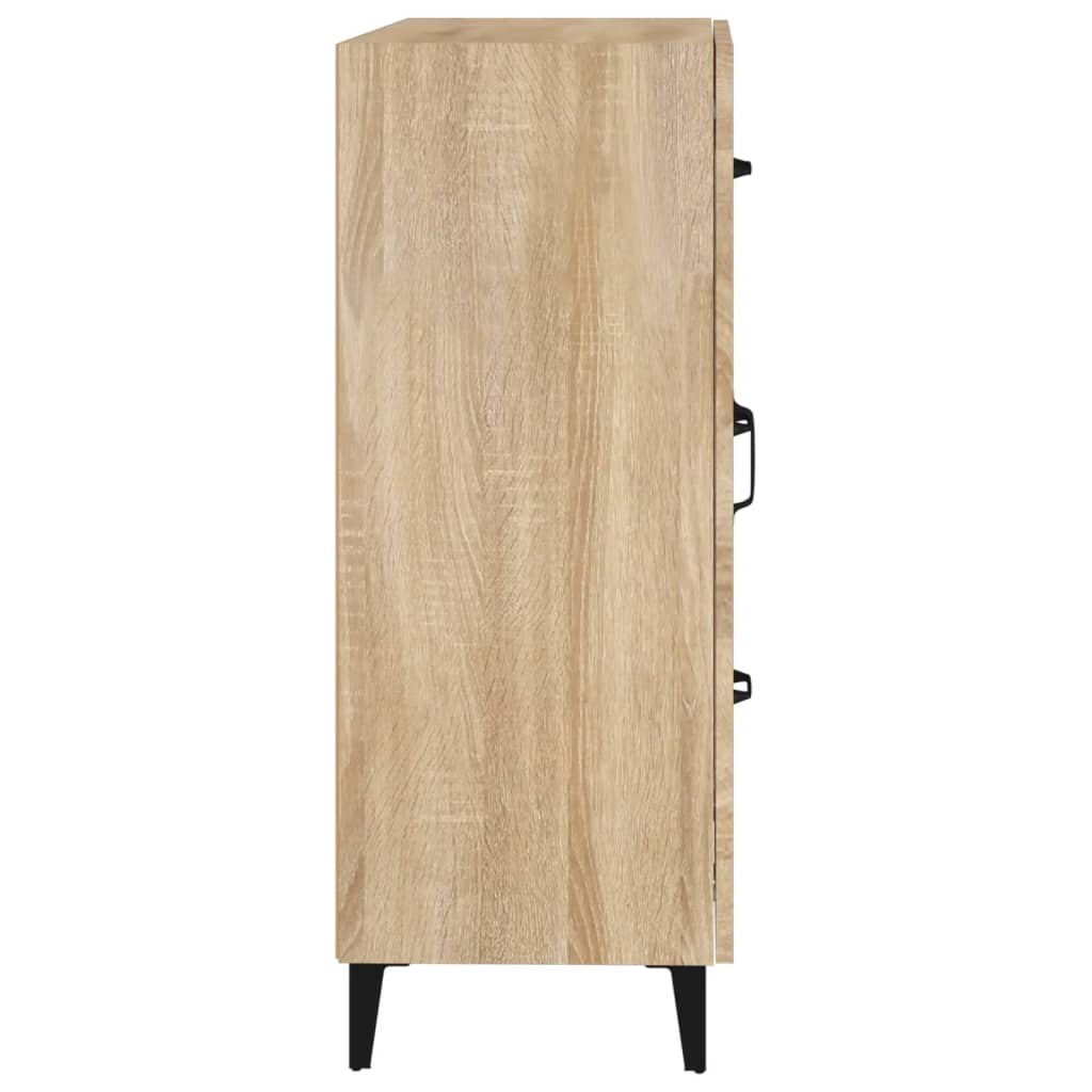 Sideboard in Sonoma Oak Finish 27.4 x 13.4 x 35.4 in (69.5 x 34 x 90 cm) Particleboard