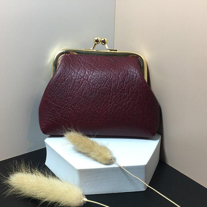 Женский новый кошелек для монет в стиле ретро, ​​дамский кошелек с ключом для денег, наушников, кошелек с пряжкой ярких цветов, сумки для хранения монет для девочек, сумка