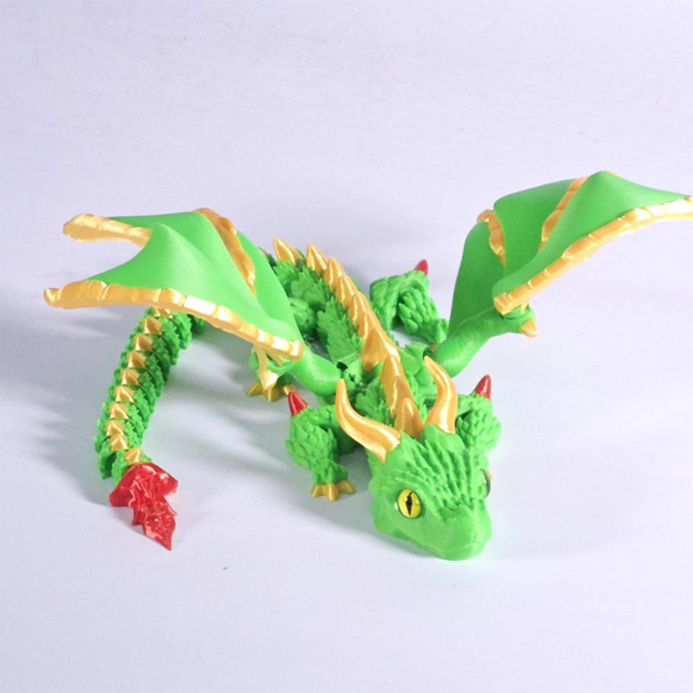 PLA 3D Printed Chameleon Model Multicolor Multi-jointed Chameleon Action Figure Movable Articulated Animal Figurine