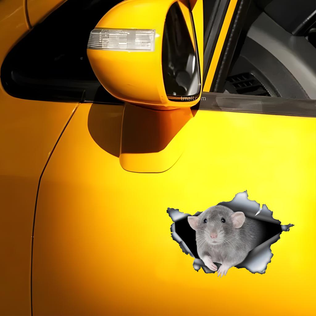 Милая 3D-наклейка на автомобиль с крысой Дамбо, забавная водонепроницаемая наклейка для автомобилей, грузовиков, мотоциклов, стен, окон, материала ПВХ