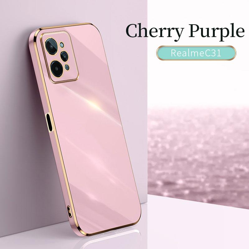 Для Realme C31 C35 C33 C55 C17 7I XT защитный чехол с гальваническим покрытием противоударный Realme GT Neo 2 3 3T чехол силиконовый мягкий ТПУ