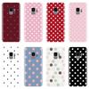 Polka Dot Heart Phone Case For Samsung Galaxy Note 4 5 8 9 Soft Silicone Back Cover For Samsung Galaxy S5 S6 S7 Edge S8 S9 Plus