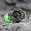 Casio Унисекс Серия с двойным жидкокристаллическим/аналоговым дисплеем Черные часы GA-2100-1A1(Watch4--)