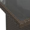 Garden Sofa Set with Cushions 6 pcs Brown Poly Rattan