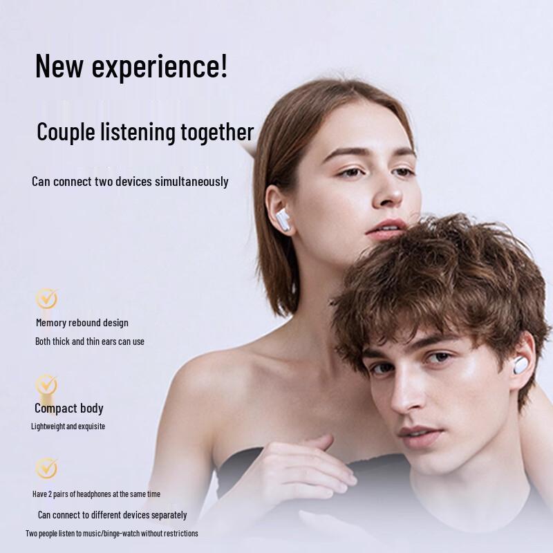 Спортивные Bluetooth-наушники-вкладыши Q8 - Двойное сопряжение, Долгое время работы, Дисплей мощности