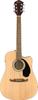 Fender Electric Acoustic Acoustic Walnut Natural с мягким футляром Full FA-125CE, накладка на гриф,