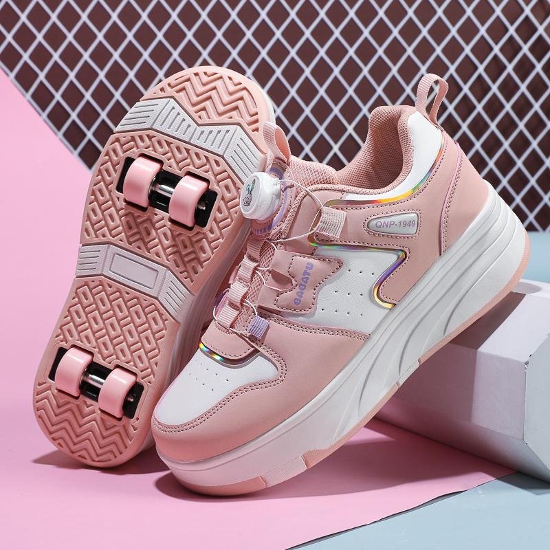 Детские роликовые кроссовки, обувь для ходьбы, съемные колеса, детские ролики для подростков, детские роликовые кроссовки на двух колесах