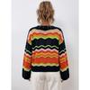 Women S European American Style Striped Knit Pullover Sweater
