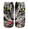 Yousheng Realistic Cat Face Socks 3D Cat Print Socks Breathable Cute Kitten Socks Funny Xmas Birthday Gifts for Women Men Cat Lovers