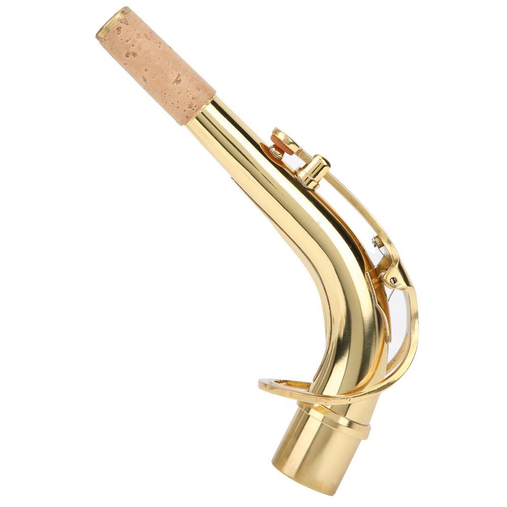 Gold Alto Saxophone Neck Brass Instrument Bend Neck Saxophone Neck Tube For Alto Saxophones Use