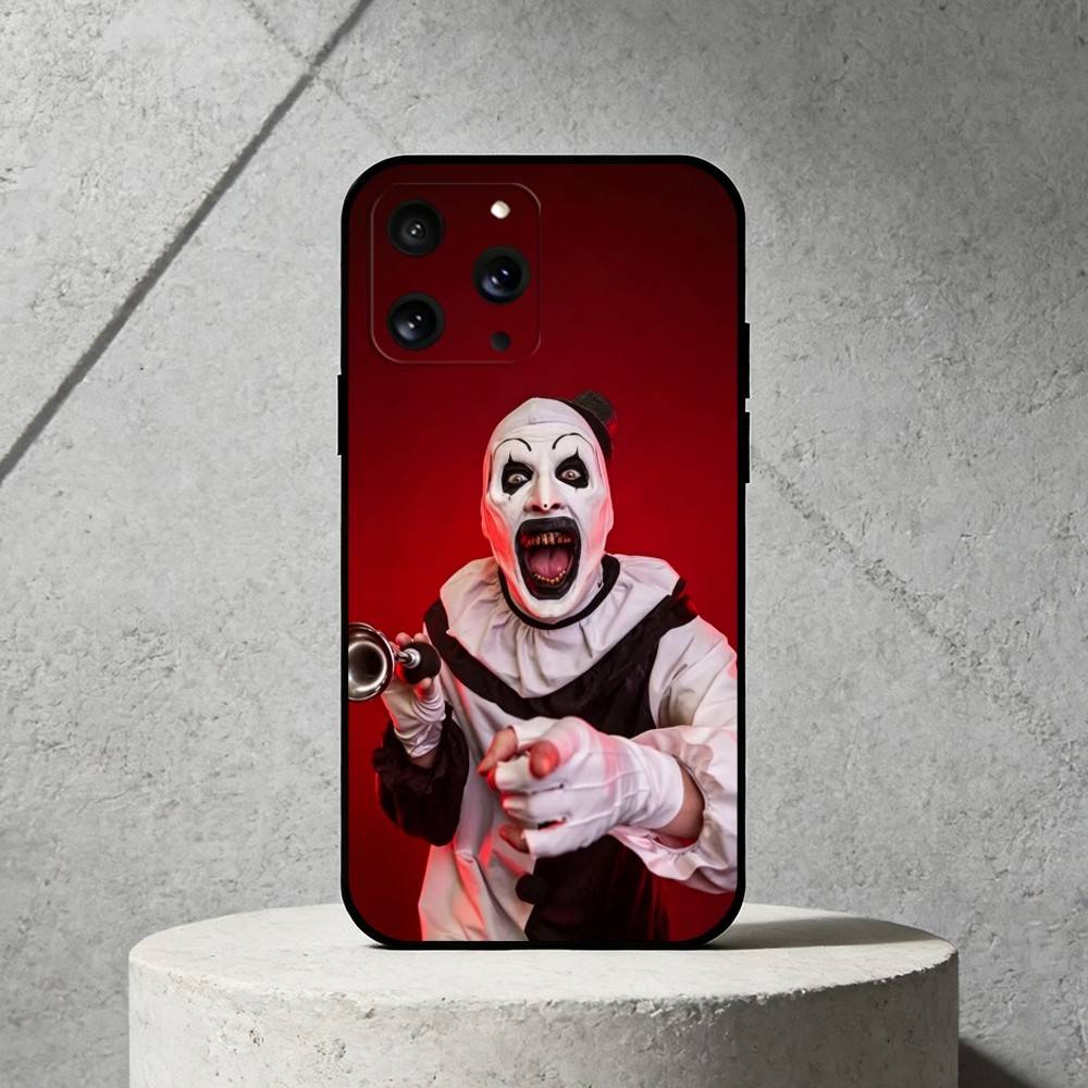 Чехол для телефона M-Movie клоун Силиконовый черный Мягкий Для IPhone 17,16,15,14,13,12,11,SE,Plus Pro Max