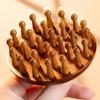 Multi-Functional Wood Therapy Massage Comb Scalp Head Massager Natural Sandalwood Circular Tooth Guasha Scraping Body Massager