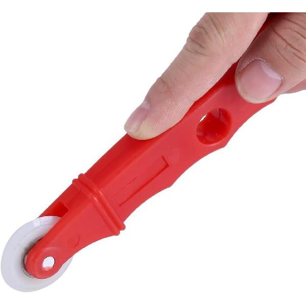 Screen Rolling Tool with Nylon Wheels Screen Spline, Roller Tool with Plastic Handle, Sliding Screen Door Roller, Screen Door Roller, Nylon Double