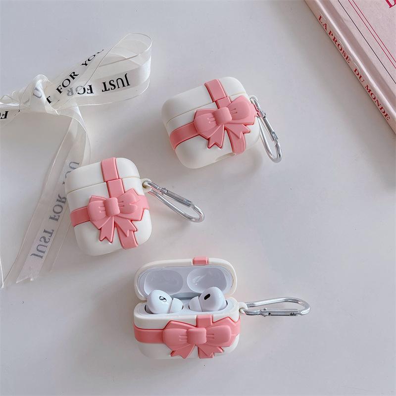 Ins bow gift box for AirPods pro1 protective case creative 1/1 generation apple wireless earphone case female