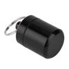 2 Pcs Pill Container Oxidation Coloring Black Aluminum Alloy Pill Box Storage Container