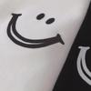 Women's College Style Smiley Face Printed Cotton T-shirt - Medium-length, Short-sleeved, 2025 Summer Collection
