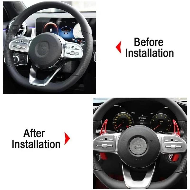 Car Steering Wheel Paddle Shifter Gear Shift Extension For Mercedes-Benz A Class W177 sedan V177 B C E Class W205 W246 W213 GLA