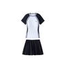 Xiaoman Waist Series Color Block Round Neck Pullover Short Sleeve T-Shirt Mid Waist Straight Skirt Two Piece Swimsuit Women Swimsuit 1823531442-2
