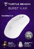 Игровая мышь Turtle Beach Ultra Light 47g Burst II Air Wireless 26K Optical Оптический переключатель Symmetrical 120 часов работы 2.4GHz/Bluetooth Белый/Белый