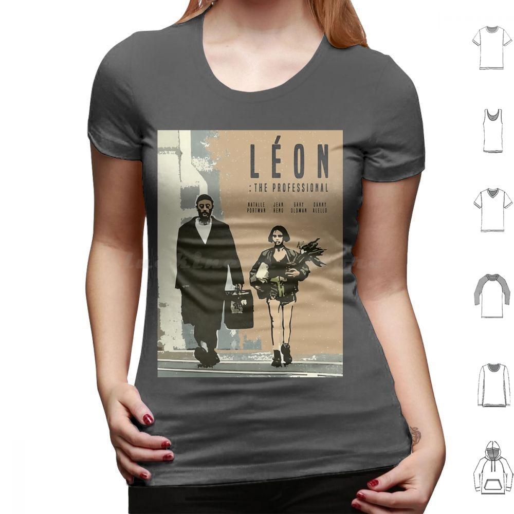 Футболка Leon Retro Movie Хлопок Мужская Женская Печать DIY Leon Leon Профессионал Фильм Профессионал Леон Монтана Матильда
