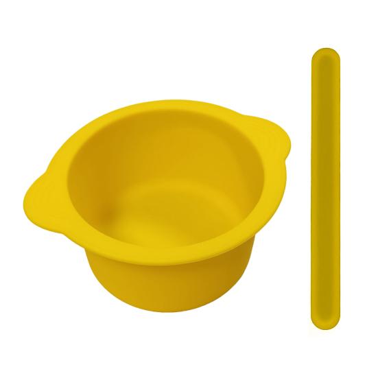 1 комплект, 400 мл, набор силиконовых чаш для воска, легко очищаемая антипригарная кастрюля для удаления волос с лопаточками, миска для маски