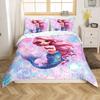 Colored Mushroom Three-Piece Quilt Cover 3D Digital Printing Bedding Set Mandala Bed Cover