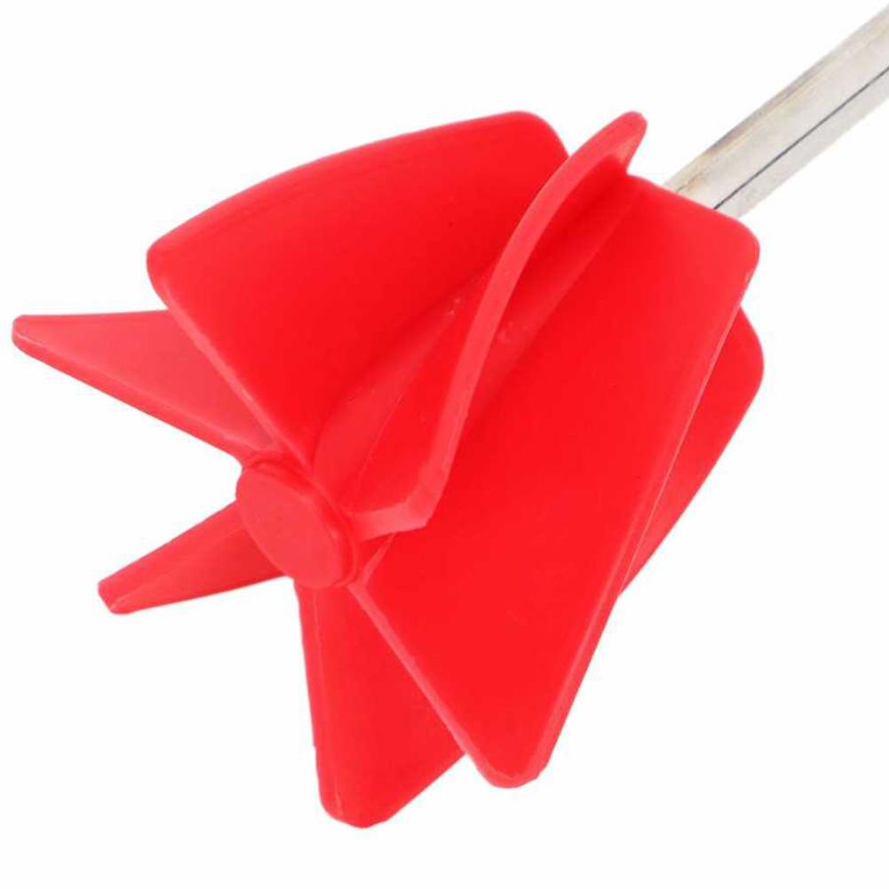 Paint Mixer Bit Stirring Rod Red Silver Steel Pigment Mixing Paddle ABS Electric Drill Attachment High-Quality Brand New