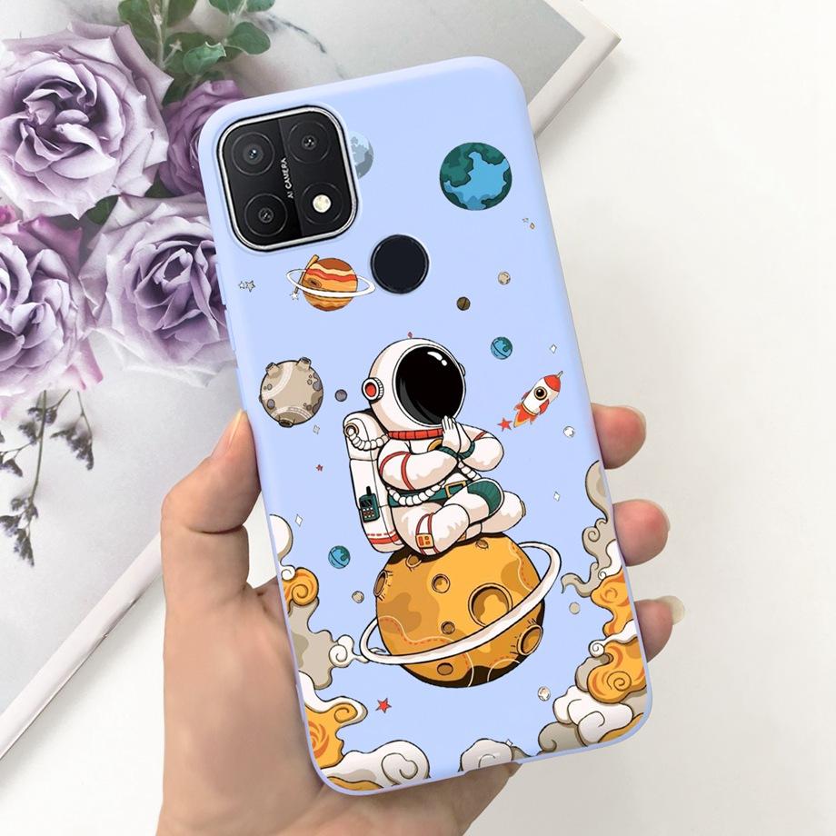 Для Oppo A15 A15s Чехол Мягкий Силиконовый Чехол для Телефона Для OppoA15s A 15 s OppoA15 Милый Мраморный Луна Животные Задняя Крышка Coque Capa Etui