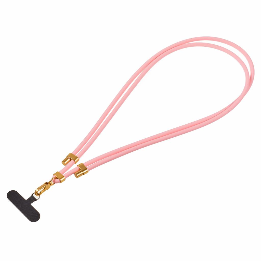 150cm Silicone Phone Lanyard Adjustable Neck Strap with Tether Tab