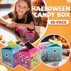10 Pieces Halloween Cupcake Boxes Halloween Individual Carriers Party Boxes With Clear Window For Cupcake Gifts Wrap Dessert Table Decoration