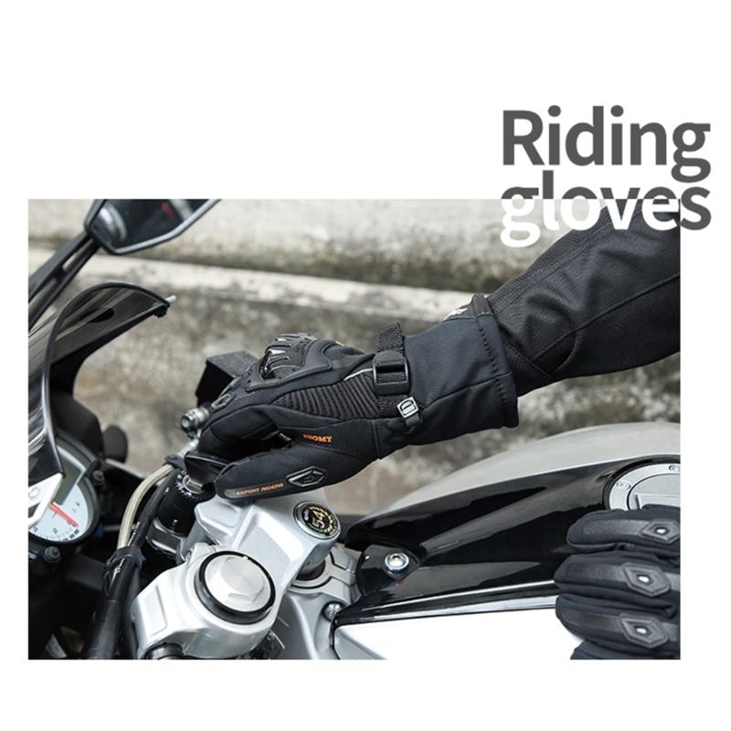 Unisex Motorcycle Gloves Full Finger Touchscreen Sports Gloves for BMX MTB Riding Cycling with Hard Knuckles Protection