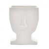 Hestia White Face Vase