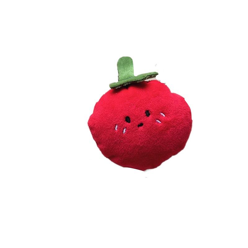 Korean Style Funny Tomato Duckbill Clip Simulation Food Cartoon Side Clip Back Clip Female