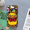 B Duck милый желтый модный чехол для телефона чехол для iPhone Xiaomi Mi Samsung Galaxy Redmi Note AS 11 12 13 14 15 22 23 24 5G Pro Plus Max Fe Ultra