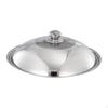 Round Frying Pan Cover Cooking Pot Anti-scald Rustproof Fry Lid Cookware for Home Use
