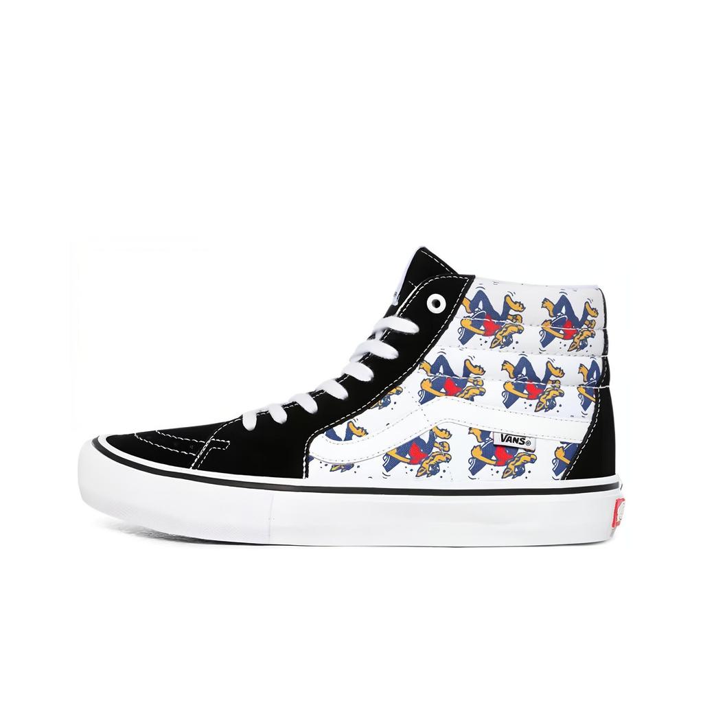 Vans Sk8 Pro Ретро Повседневные Высокие Кеды для Скейтбординга Унисекс Черно-Белые VN0A45JD11Z