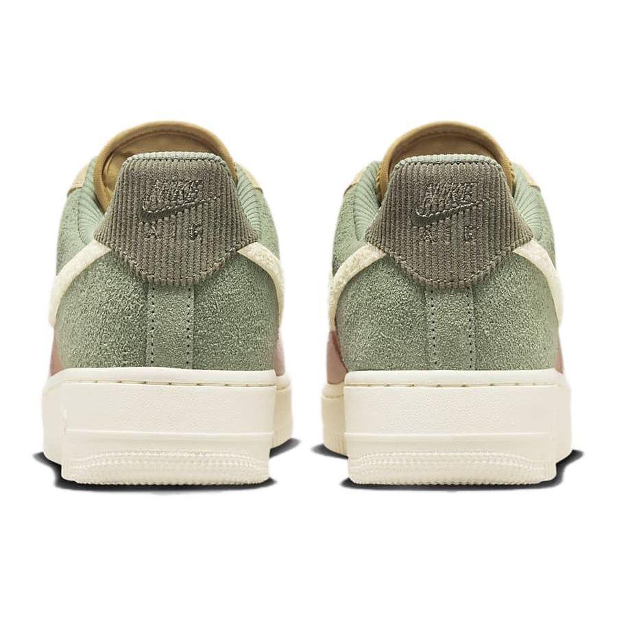 Nike Air Force 1 07 LX Oil Green Terra Blush Женские кроссовки Коричневый кунжут Бледно-слоновая кость FZ3782-386