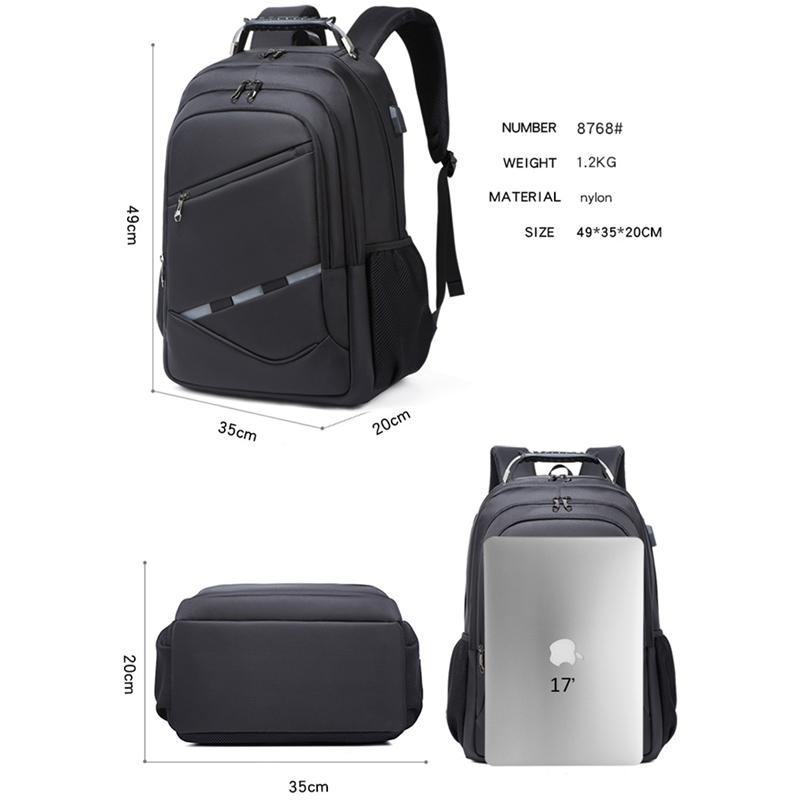 New Men's Backpack Gift Men's Business Backpack Multifunctional Usb Backpack Large Capacity Computer Bag