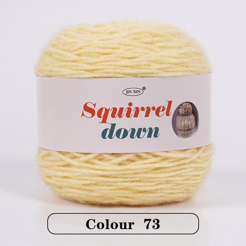 SquirrelWool 150 г Пледовое одеяло ручной вязки из меха белки с дизайном в виде букета роз
