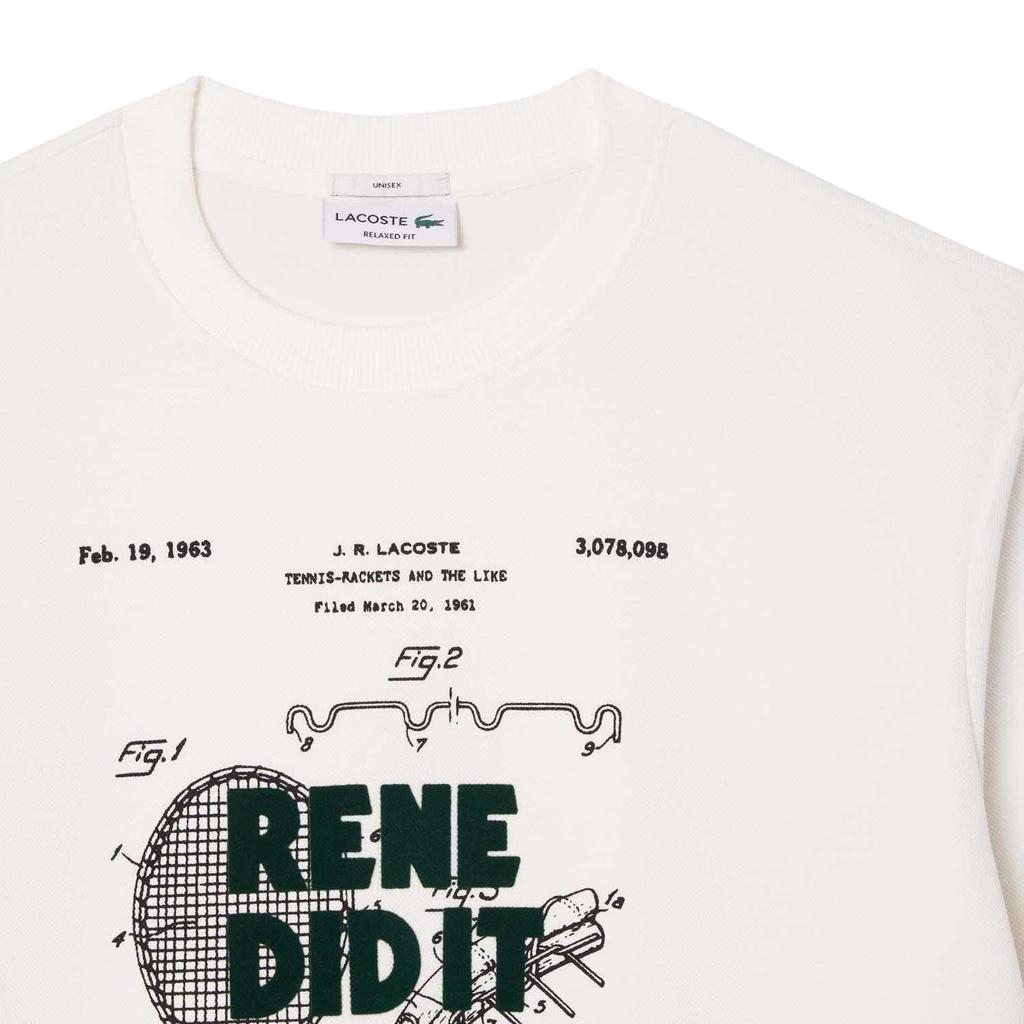 Lacoste Unisex Adult Motif Pique Relaxed Fit Sweatshirt