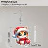 2D Flat Christmas Earrings Acrylic Cat Christmas Ball Pattern Earrings Women's Holiday Party Accessories Christmas  Accessories Jewelry Accessories