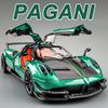 1:24 PAGANI Huayra BC Zonta Сплав Миниатюрная Модель Игрушки Литая Машина Двери Открываются Звук Свет Оттянуть Назад Транспортные Средства для Подарка Взрослому Мальчику