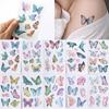 Butterfly A Tattoo Sticker Pastel Watercolor Emotional Real Children's Henna Tattoo Sticker Group Event, Tattoo (Butterfly A-10 Sheets), 10 Pieces