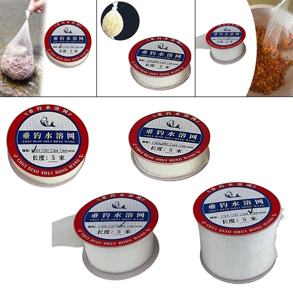 Slow Dissolving PVA Fishing Mesh Bags Quick Knotting Holder Equipment for Freshwater Carp Feeder Accessories