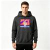 Men's Pullover Hoodie, Retro Vaporwave Anime Eye Hand INFINITE Print Casual Long Sleeve Sweatshirt for Daily Wear