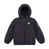 Hooded Zipper Versatile Down Jacket Kids Jackets Black HQ7960-010