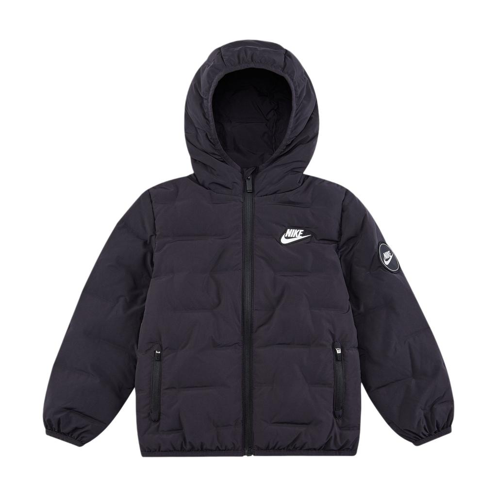 Nike Hooded Zipper Versatile Down Jacket Kids Jackets Black HQ7960-010
