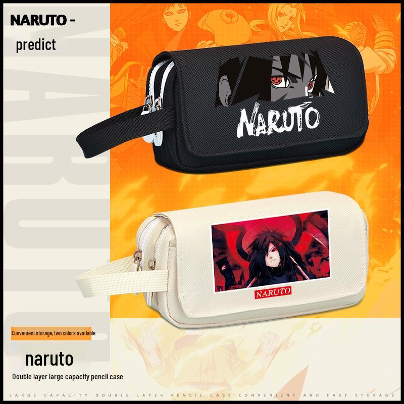 Naruto Edition Japanese-Style Pencil Case for Students, Large Capacity, Anime Design