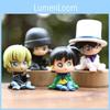 Detective Conan Kid's Toy Figure 4-pack Pvc Collectibles For Interactive Play And Learning