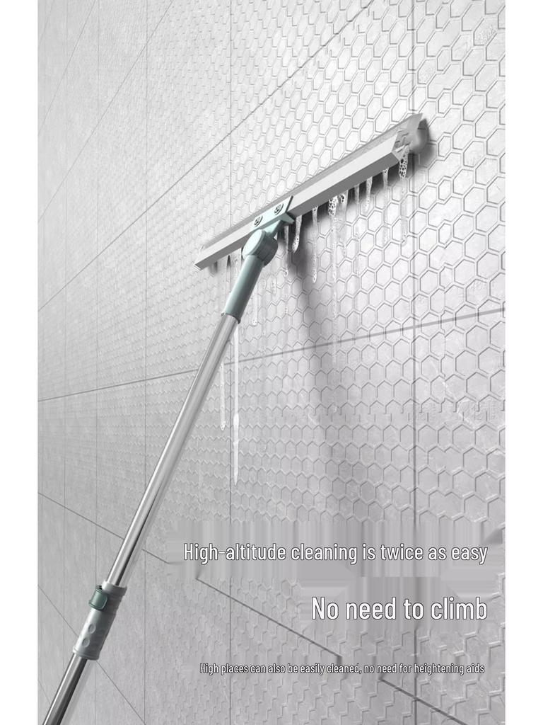 Волшебная силиконовая швабра двойного назначения: Влажная уборка для полов ванной и туалета